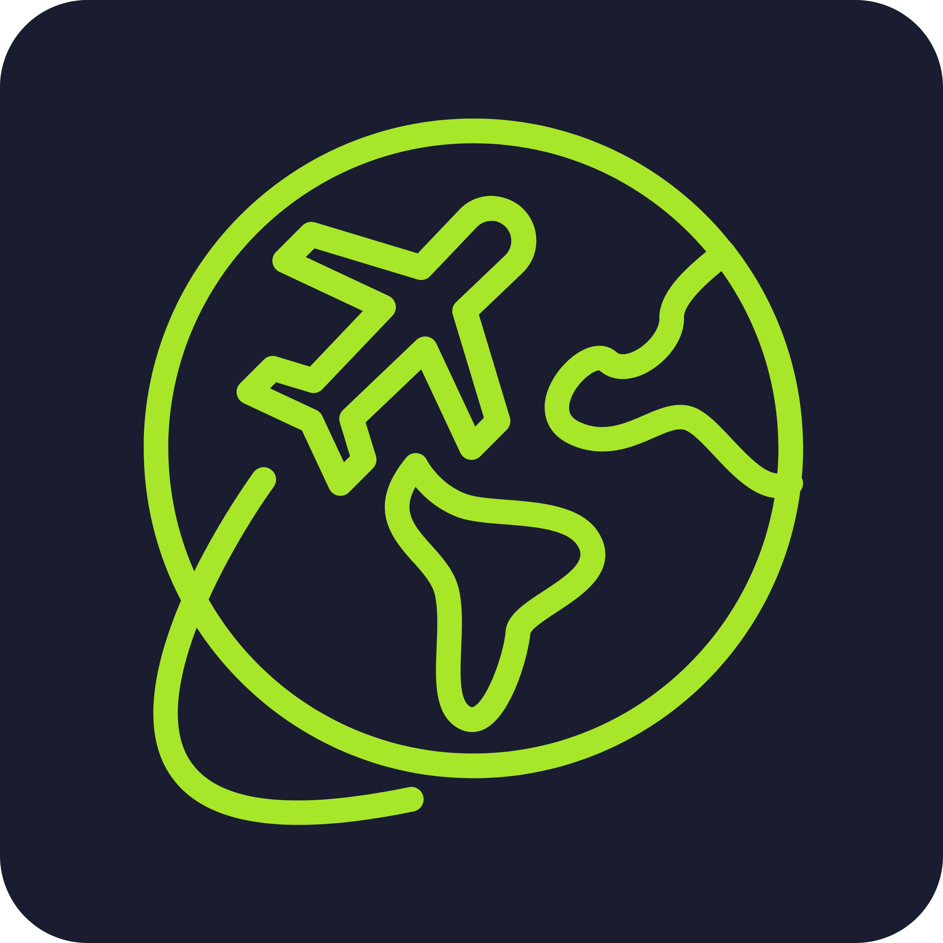 Reroute Air Traffic Icon